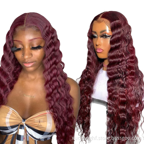HD Transparent Lace Front Wigs for Black Women Wholesale Natural Color Brazilian Human Hair Wigs Straight Remy Hair Wigs